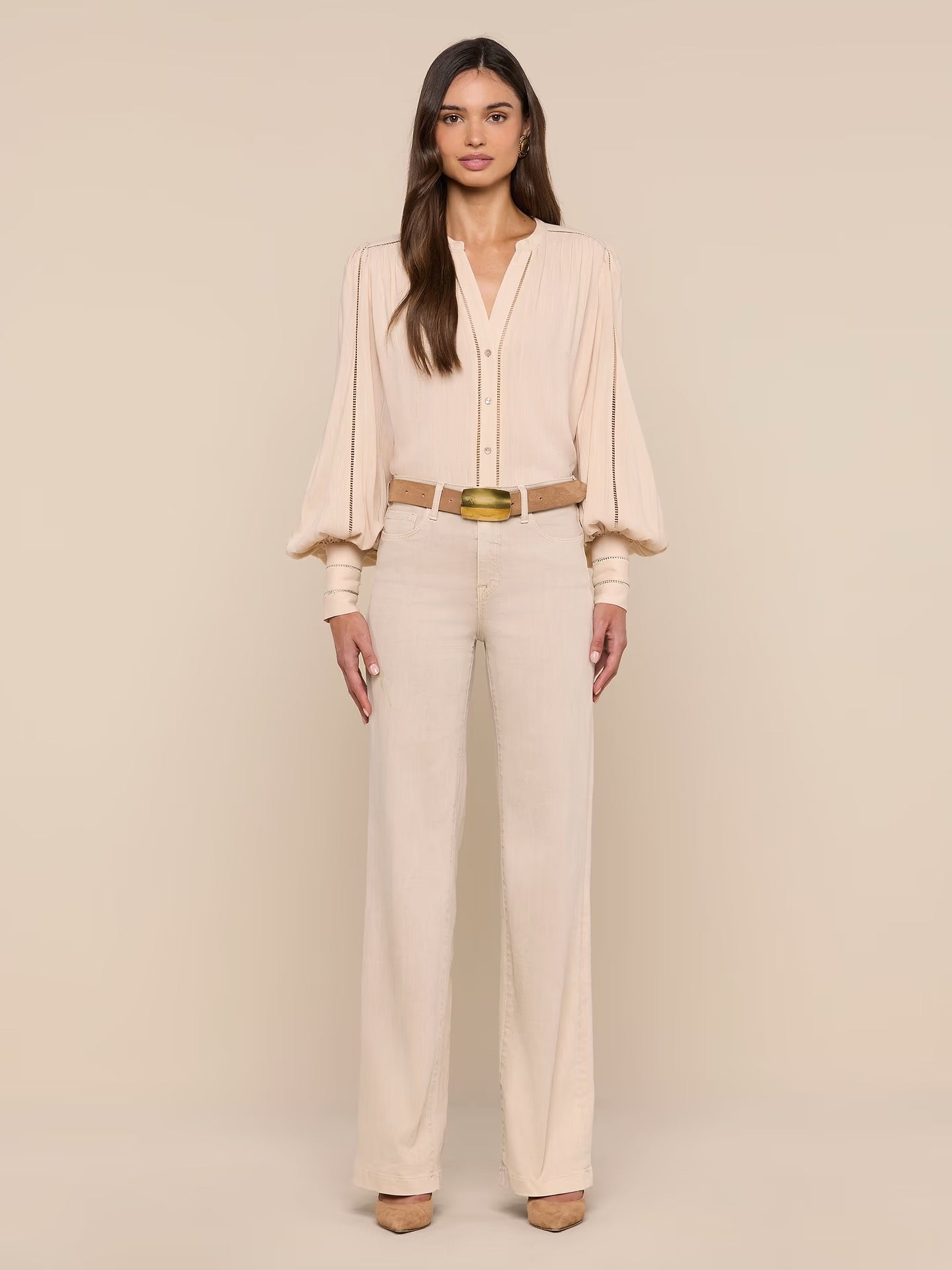 L'AGENCE - Women - Biscuit Kiera Blouse