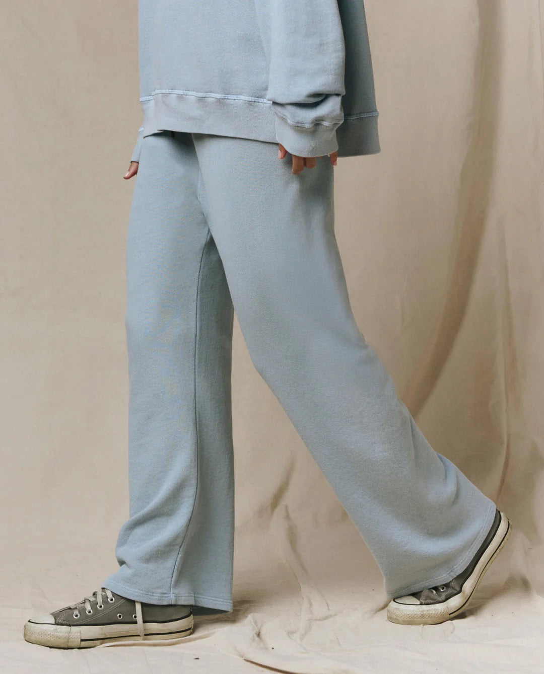 The Great - Women - Whisper Blue  Lap Sweatpant