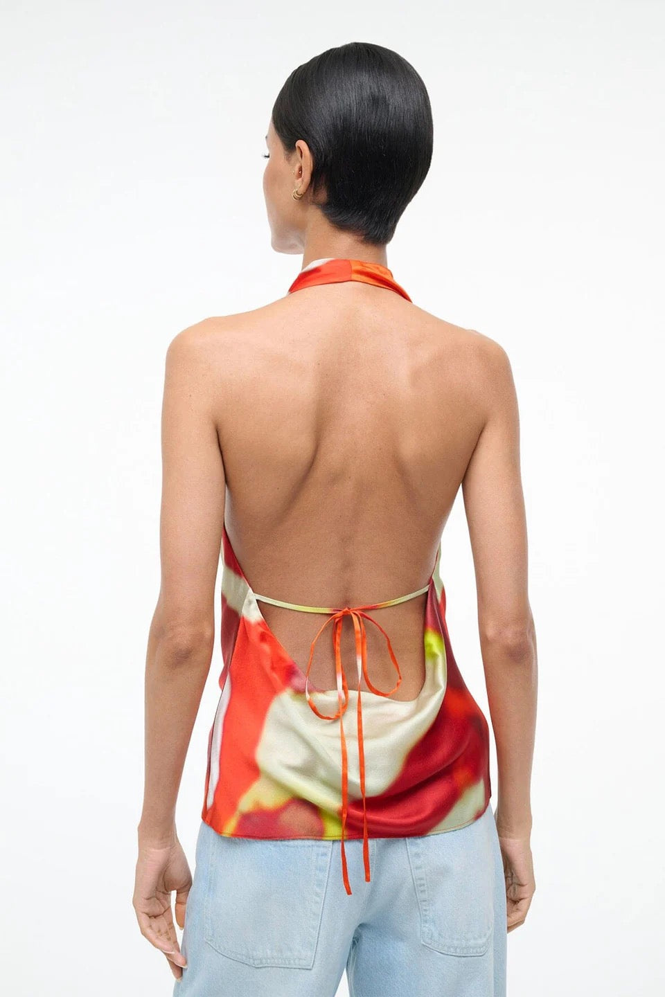 Staud - Women - Red Zone Liora Silk Top