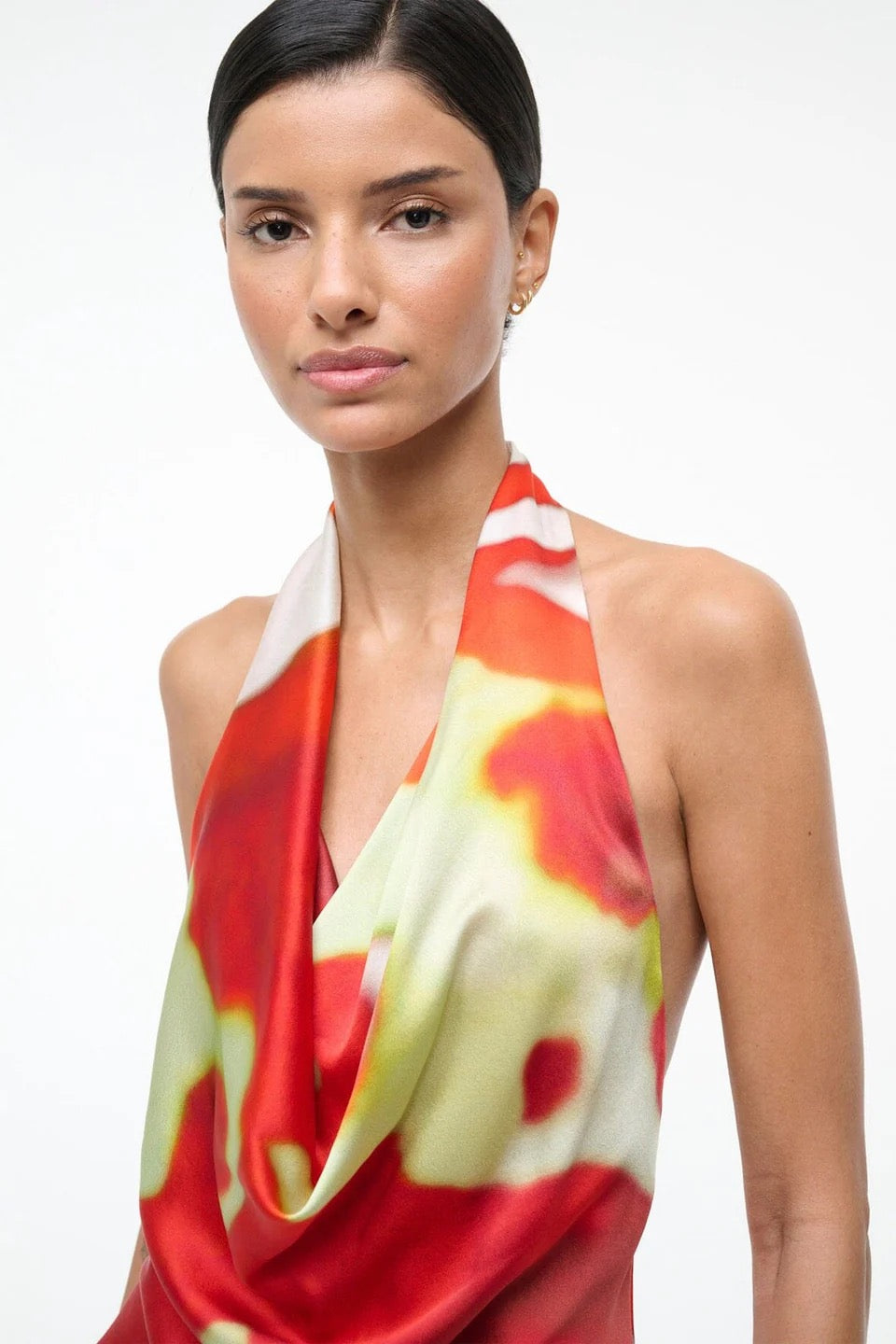Staud - Women - Red Zone Liora Silk Top