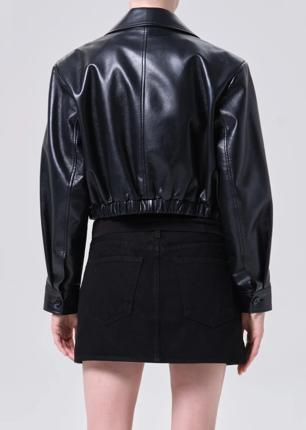 AGOLDE - Women - Detox Nahla Cropped Jacket (Recycled Leather)