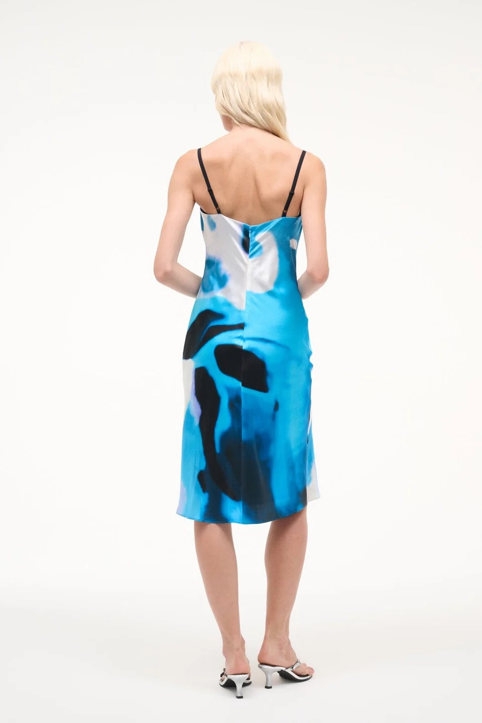 Staud - Women - Blue Haze Evangeline Silk Dress