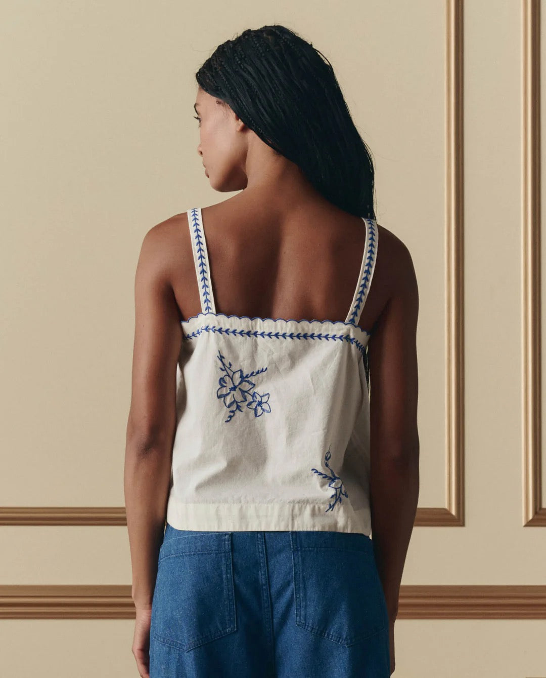 The Great - Women -  The Weekend Tank With Hanky Embroidery
