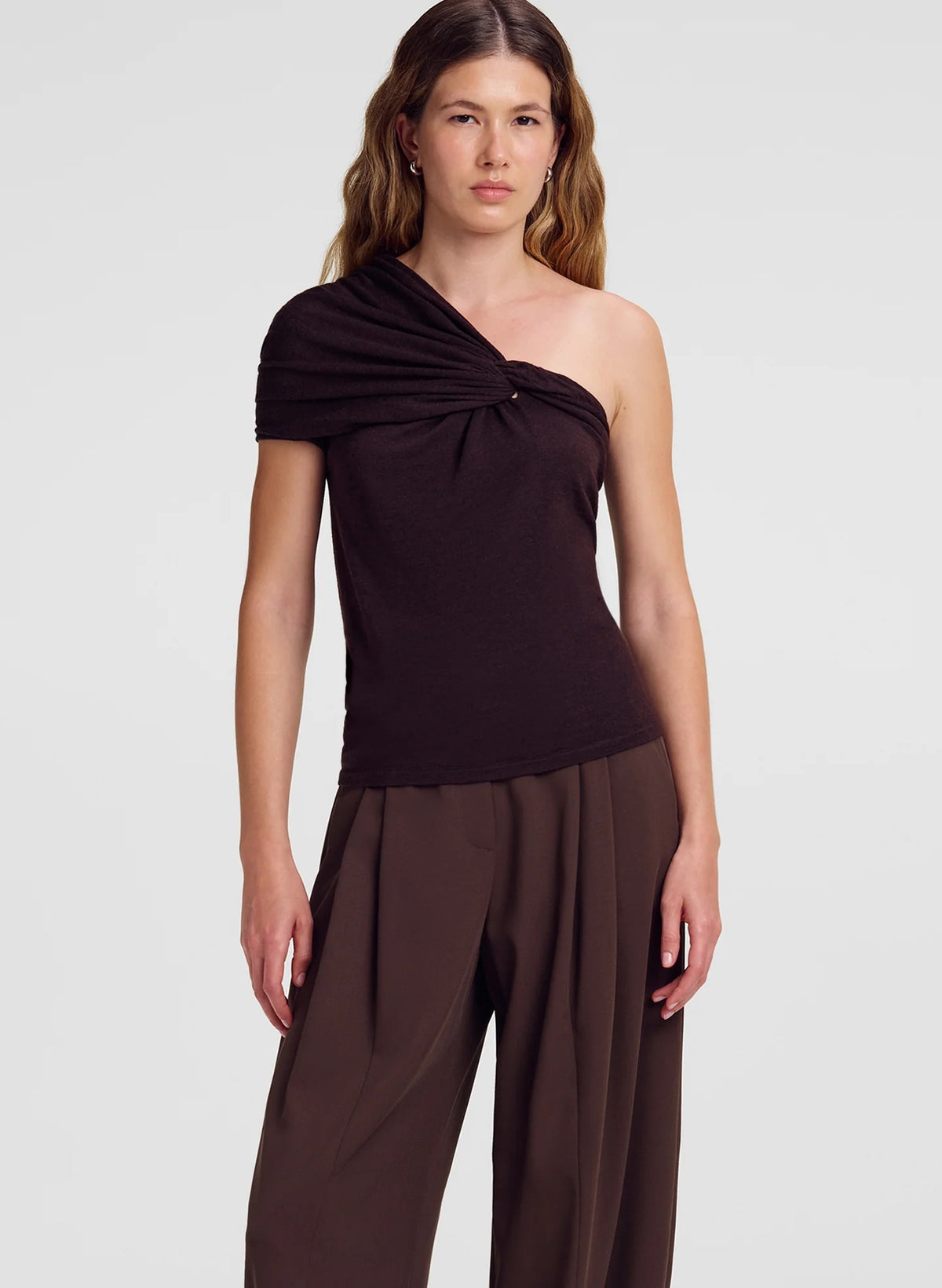 ALC - Women - Ganache Kaylee Fine Merino One Shoulder Top