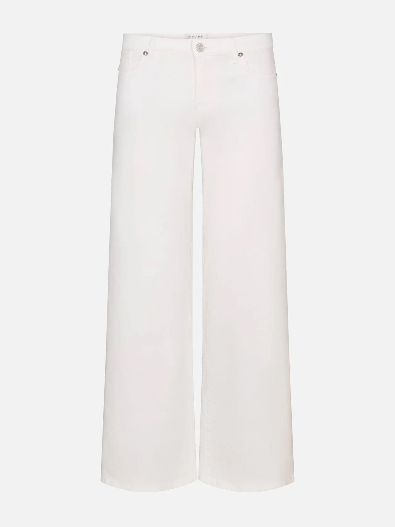 Frame - Women - White  Low Rise Le Slim Palazzo
