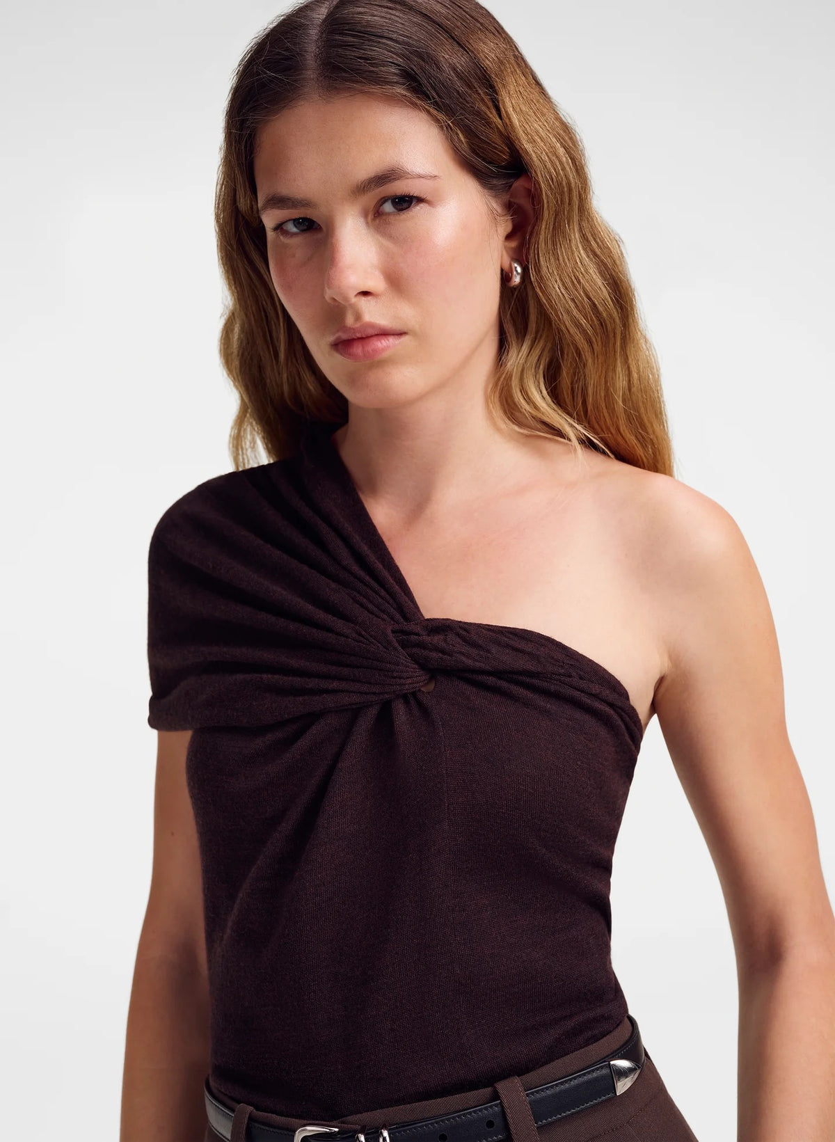 ALC - Women - Ganache Kaylee Fine Merino One Shoulder Top