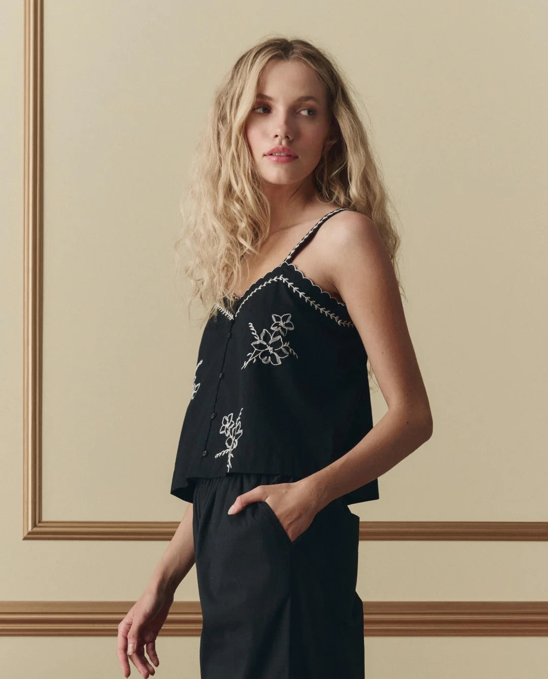 The Great - Women -  The Weekend Tank With Hanky Embroidery