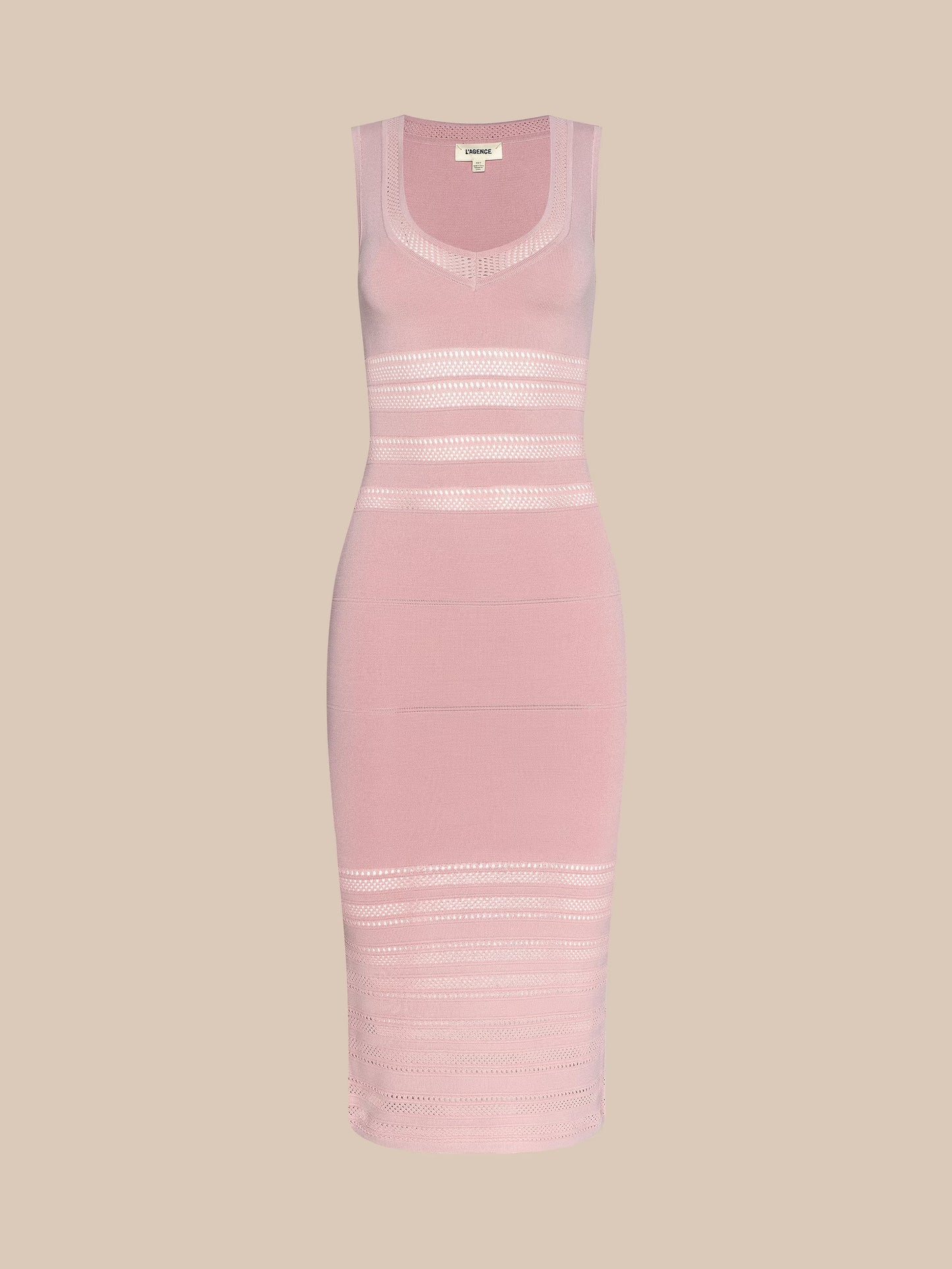 L'AGENCE - Women - Misty Rose Taren Knit Midi Dress