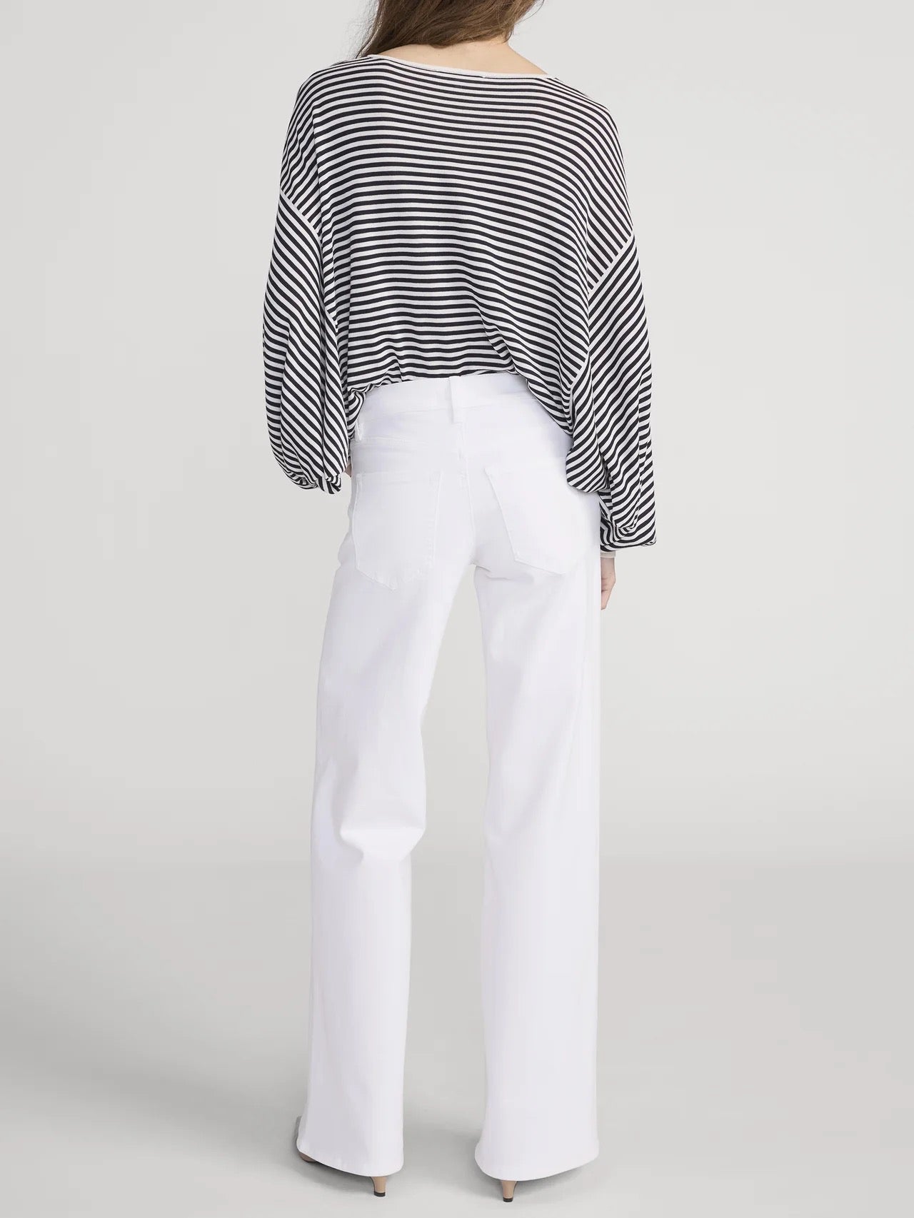 Frame - Women - White  Low Rise Le Slim Palazzo