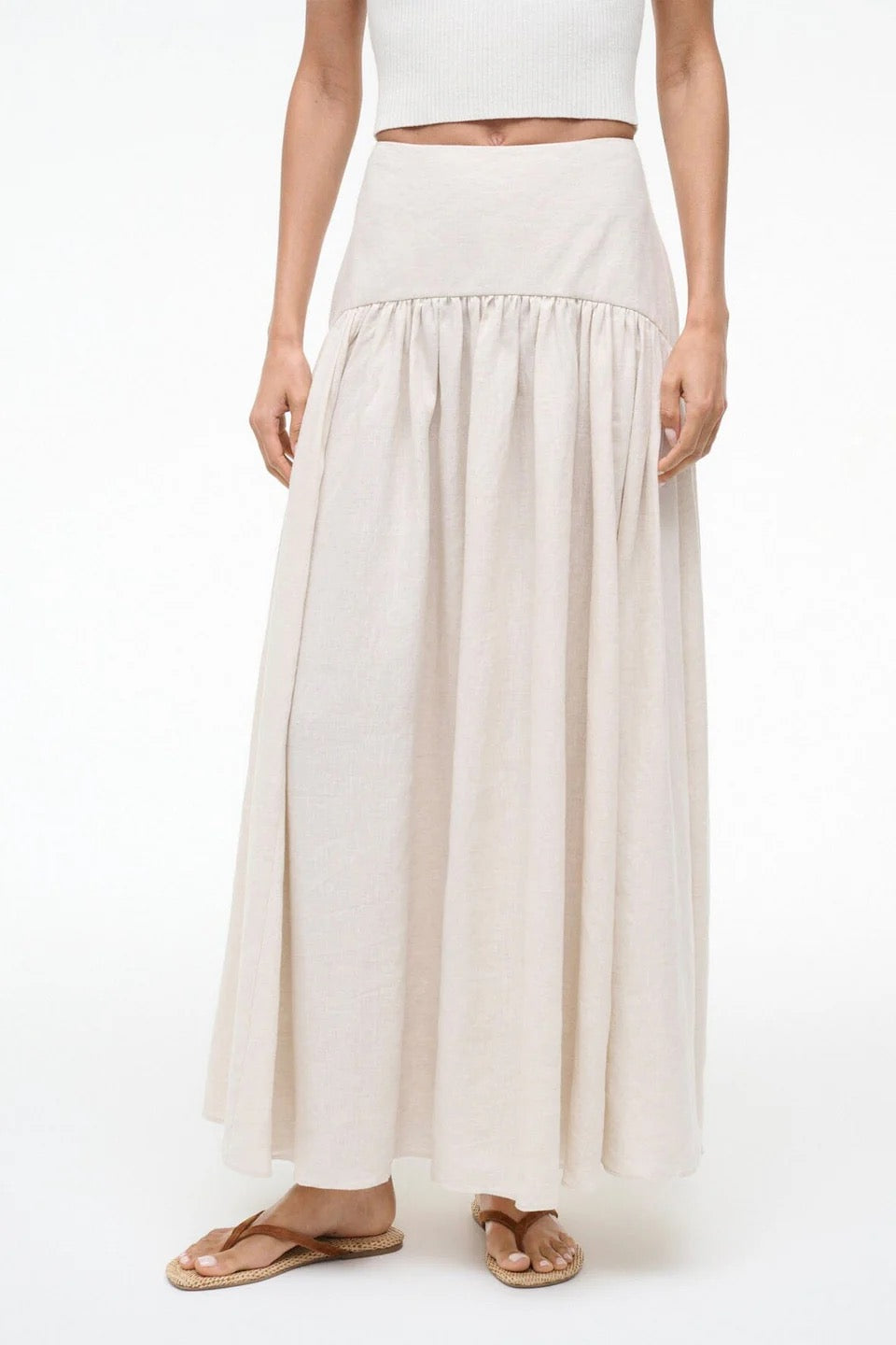 Staud - Women - Natural Procida Linen Skirt