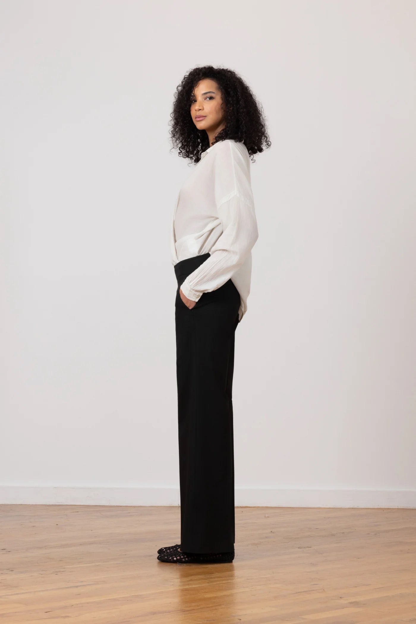 Avenue Montaigne - Women - Black Carla Cotton Stretch Pant