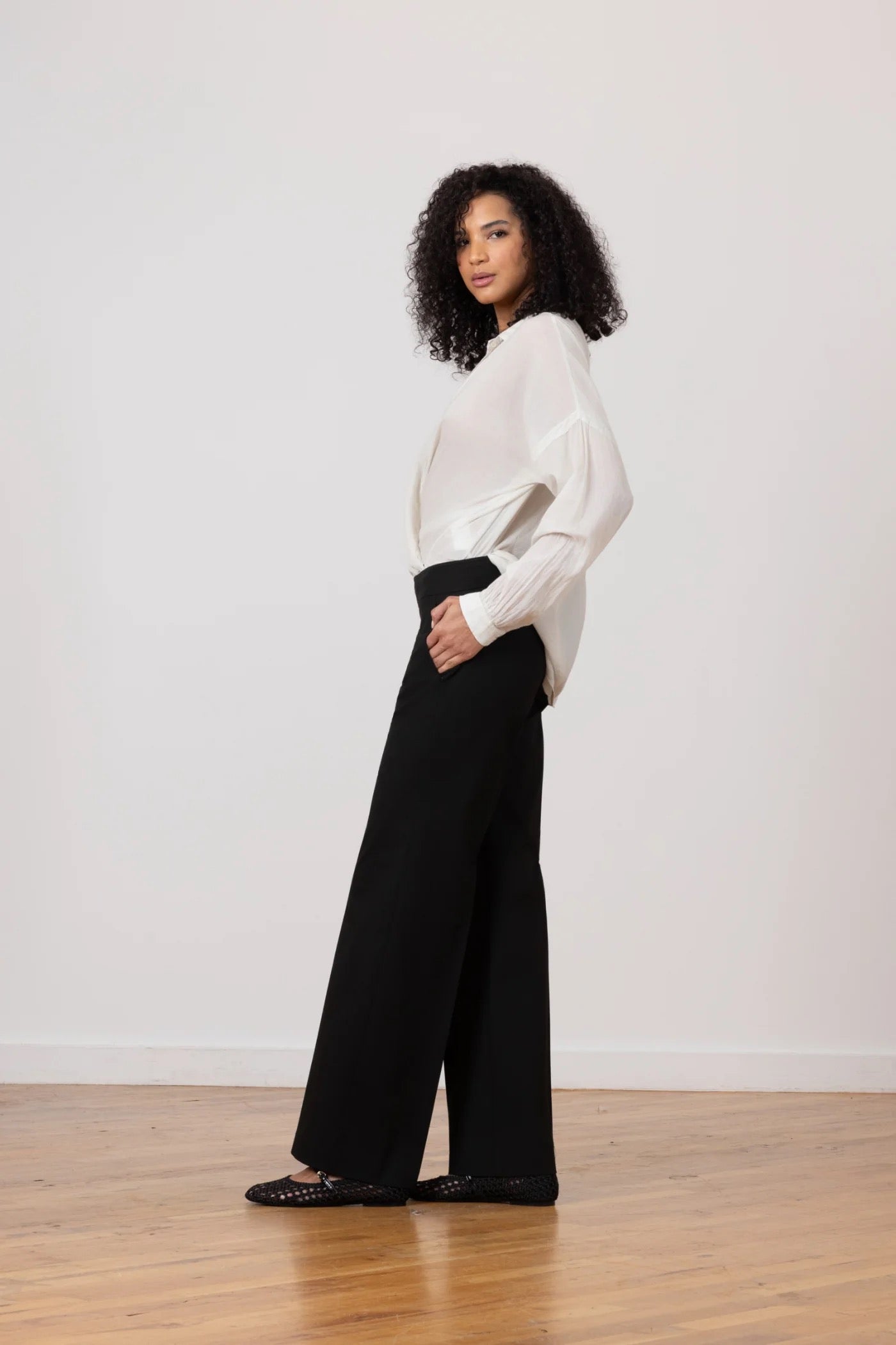 Avenue Montaigne - Women - Black Carla Cotton Stretch Pant