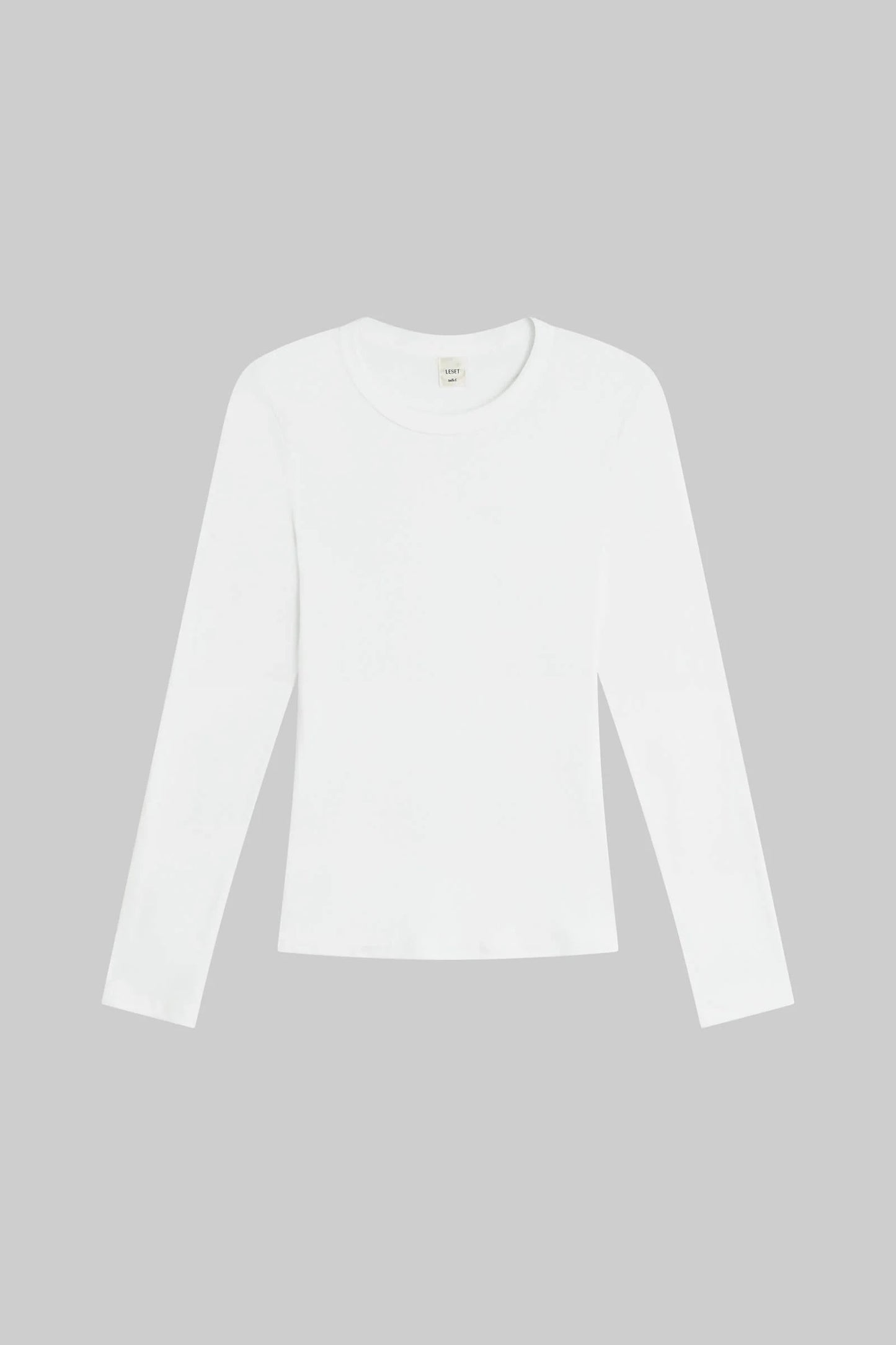 Leset - Women - White Nando Slim Fit Long Sleeve