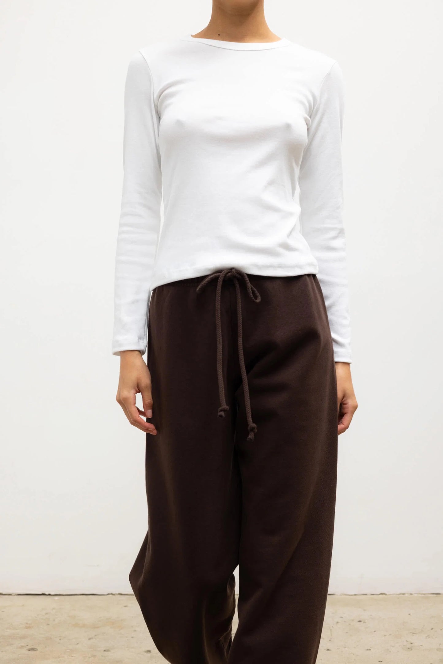 Leset - Women - White Nando Slim Fit Long Sleeve