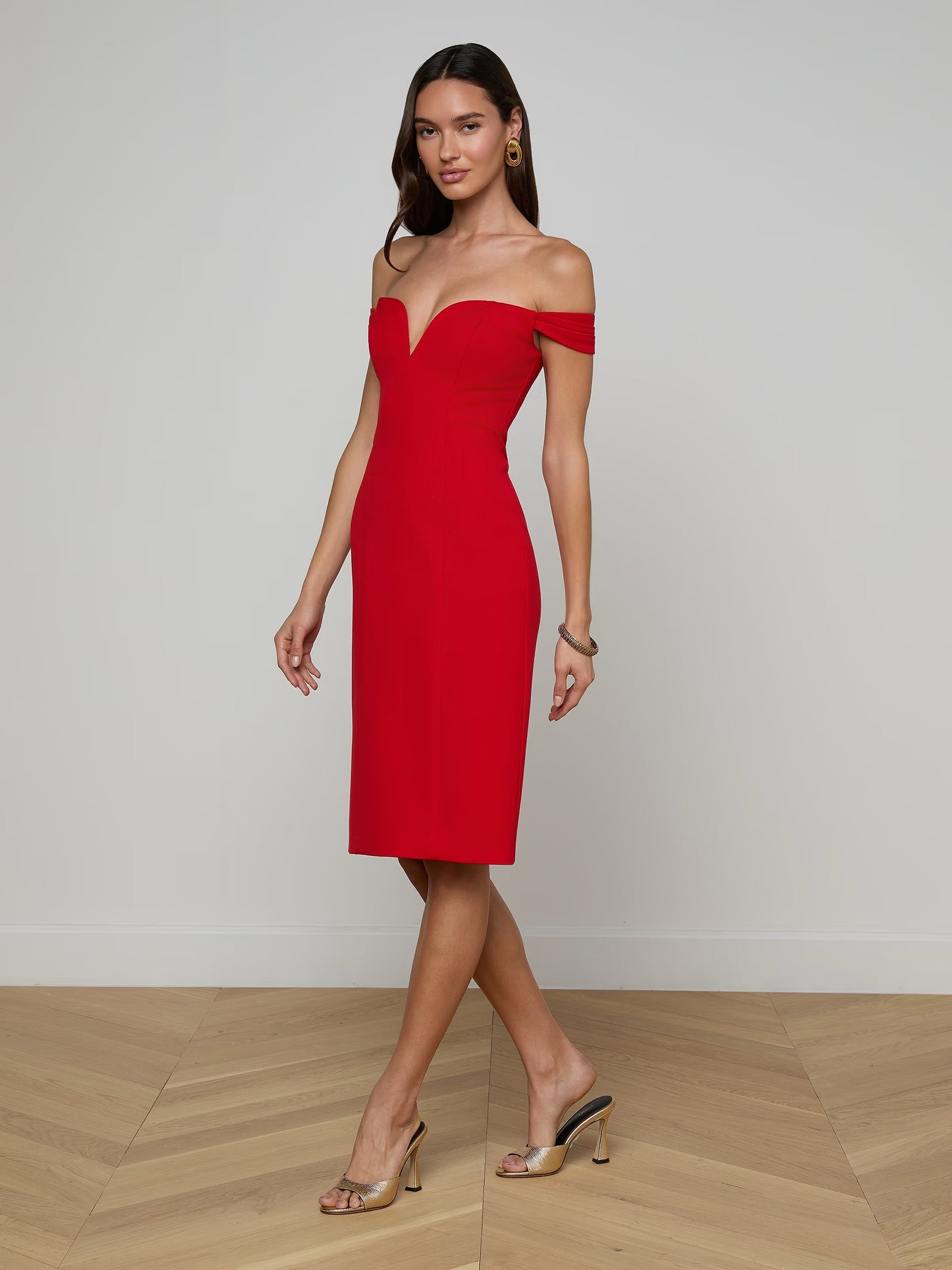 L'AGENCE - Women - Lipstick Red Vivie Dress
