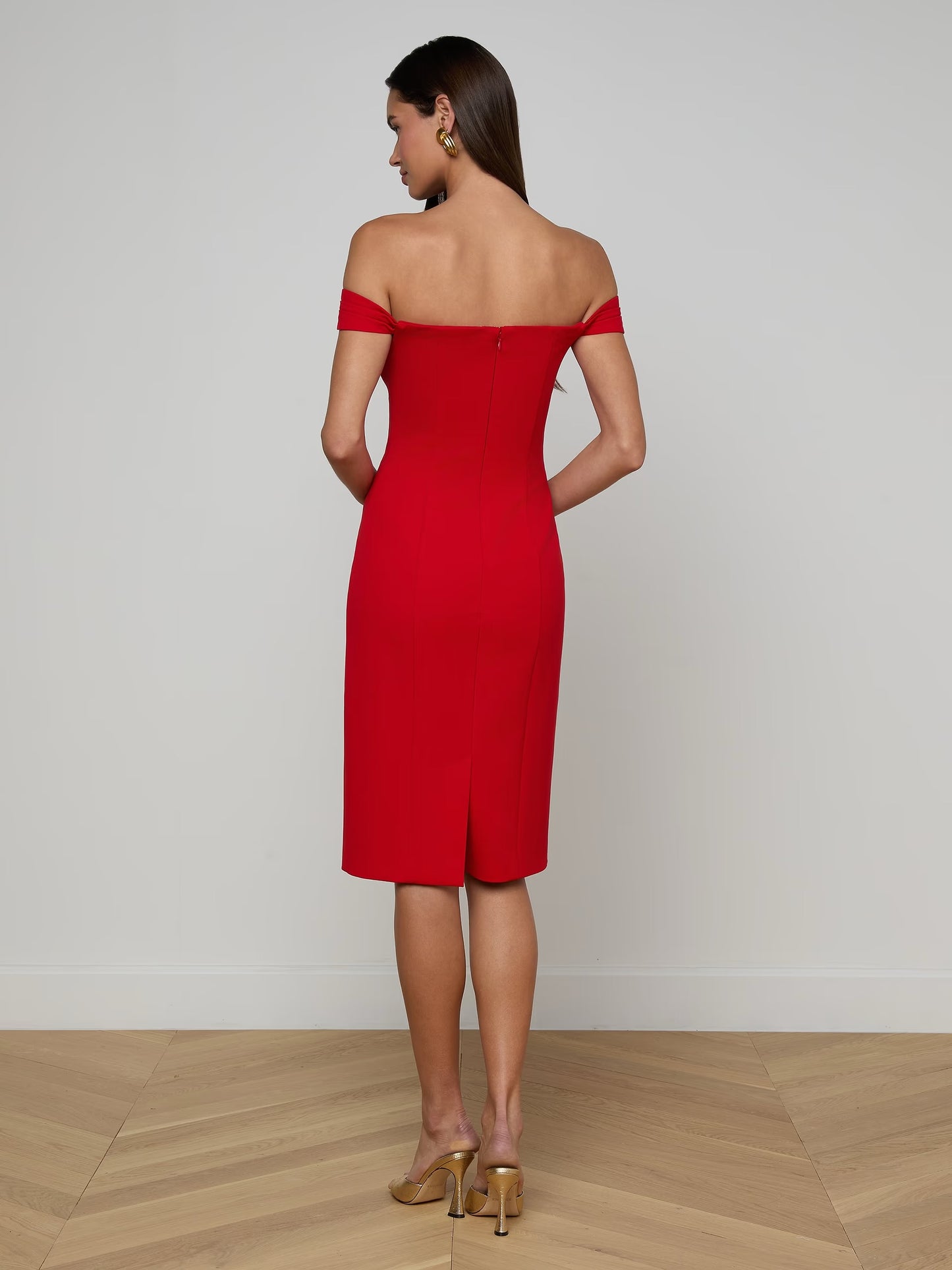 L'AGENCE - Women - Lipstick Red Vivie Dress