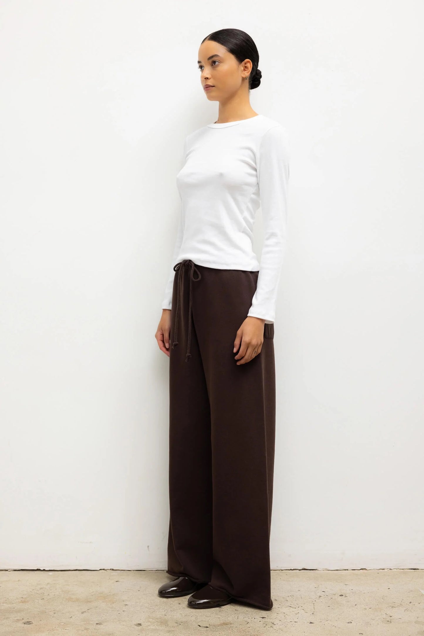 Leset - Women - White Nando Slim Fit Long Sleeve