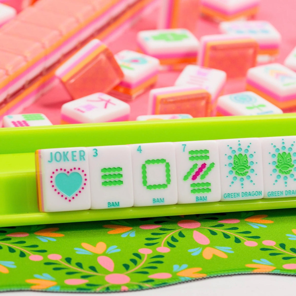 My Fair Mahjong -  Sorbet Pink Crystal Confetti Mahjong Set