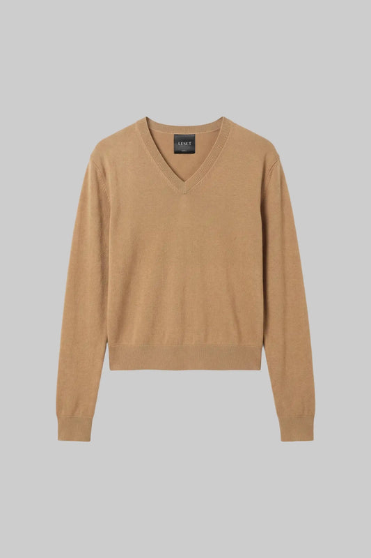 Leset - Women - Camel James V Neck