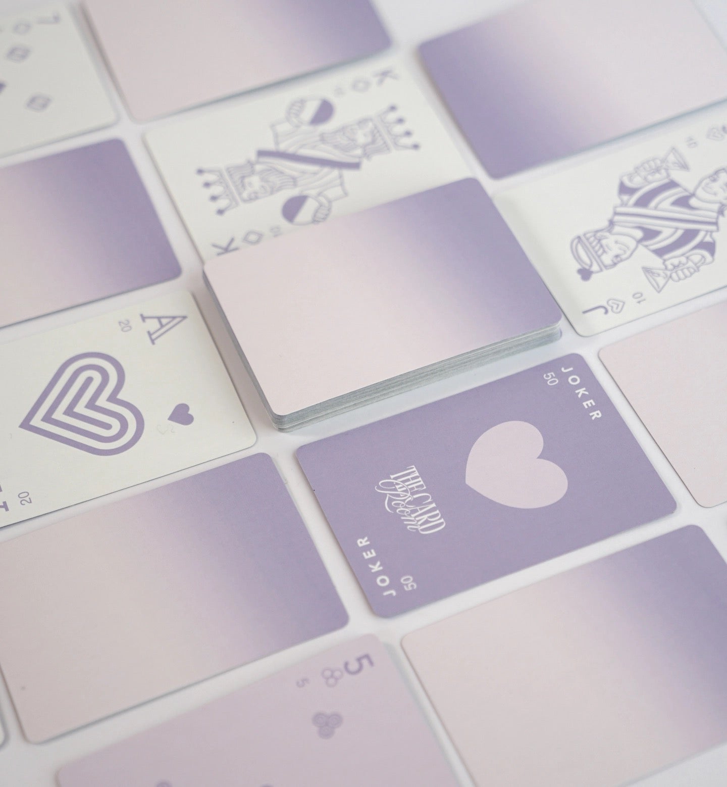 The Card Room - Purple Ombre Canasta Cards with Points