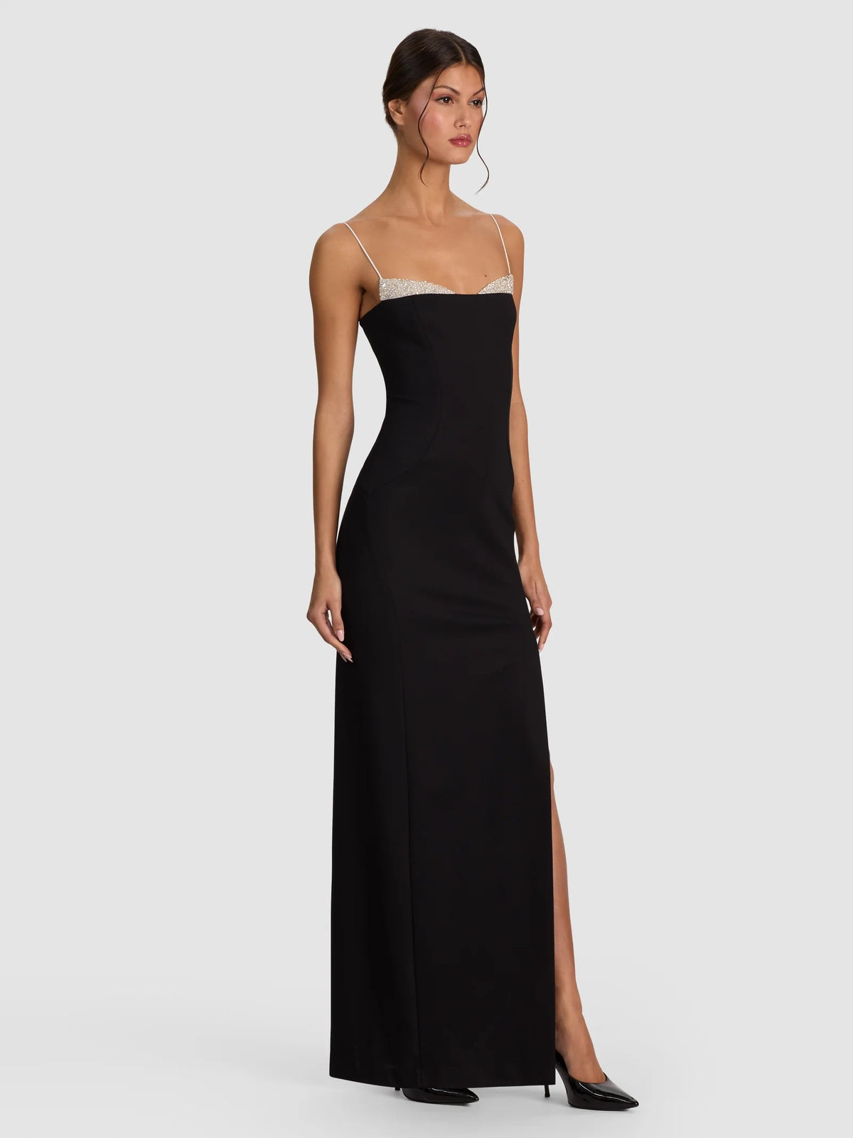 Alice + Olivia - Women - Black Hallie Embellished Maxi Dress