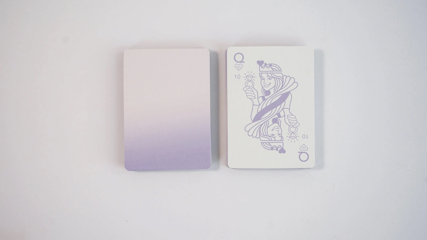 The Card Room - Purple Ombre Canasta Cards with Points