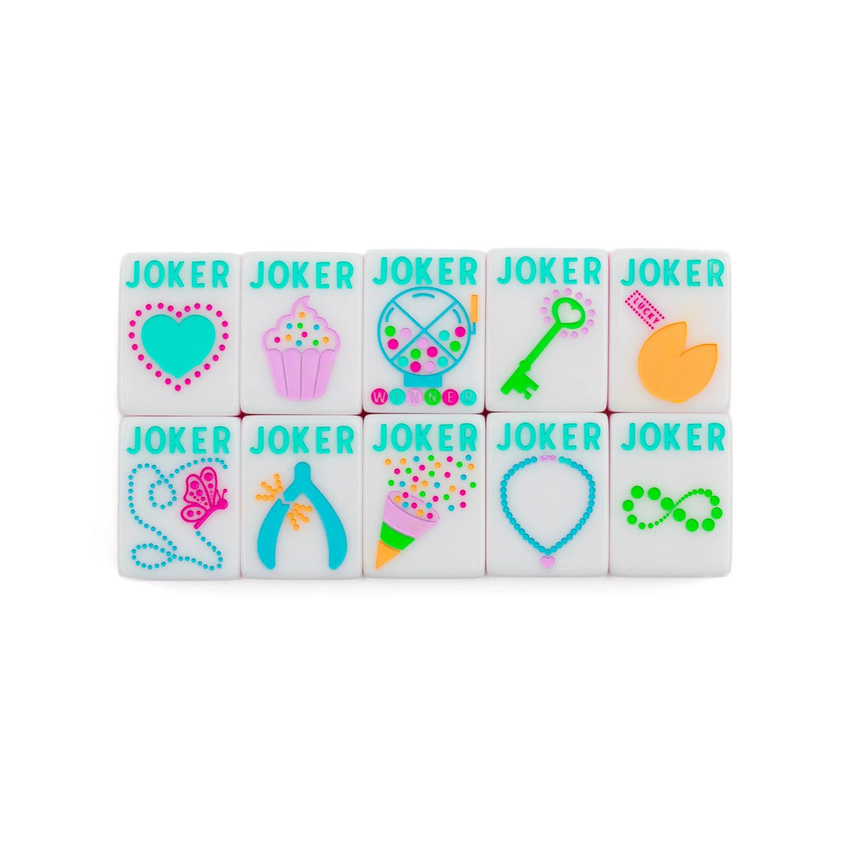 My Fair Mahjong -  Sorbet Pink Crystal Confetti Mahjong Set