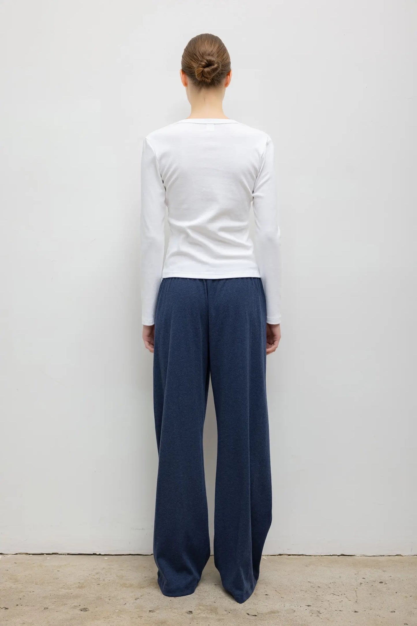 Leset - Women -White Nando Slim Long Sleeve V-Neck