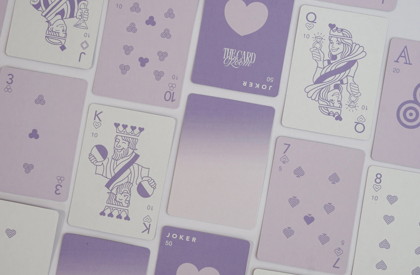 The Card Room - Purple Ombre Canasta Cards with Points