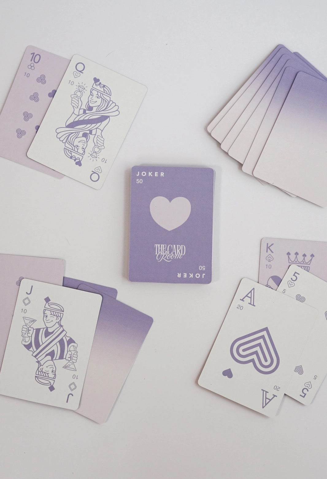 The Card Room - Purple Ombre Canasta Cards with Points