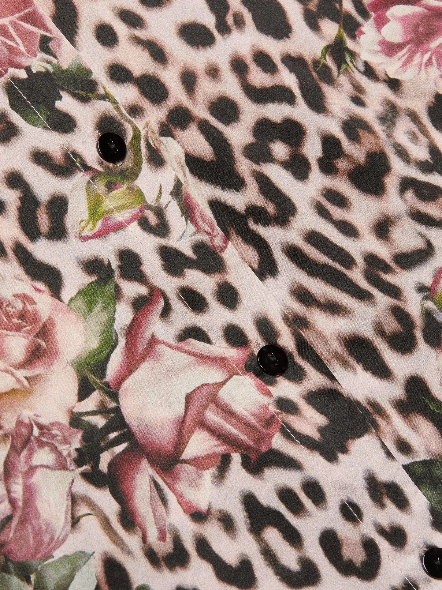 L'AGENCE - Women - Multi Small Rose Cheetah Tyler Silk Blouse