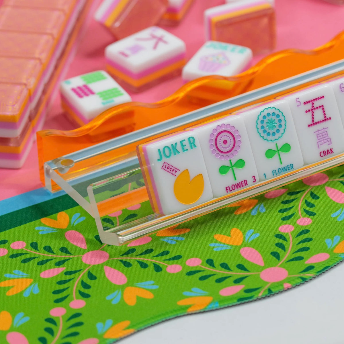My Fair Mahjong -  Sorbet Pink Crystal Confetti Mahjong Set