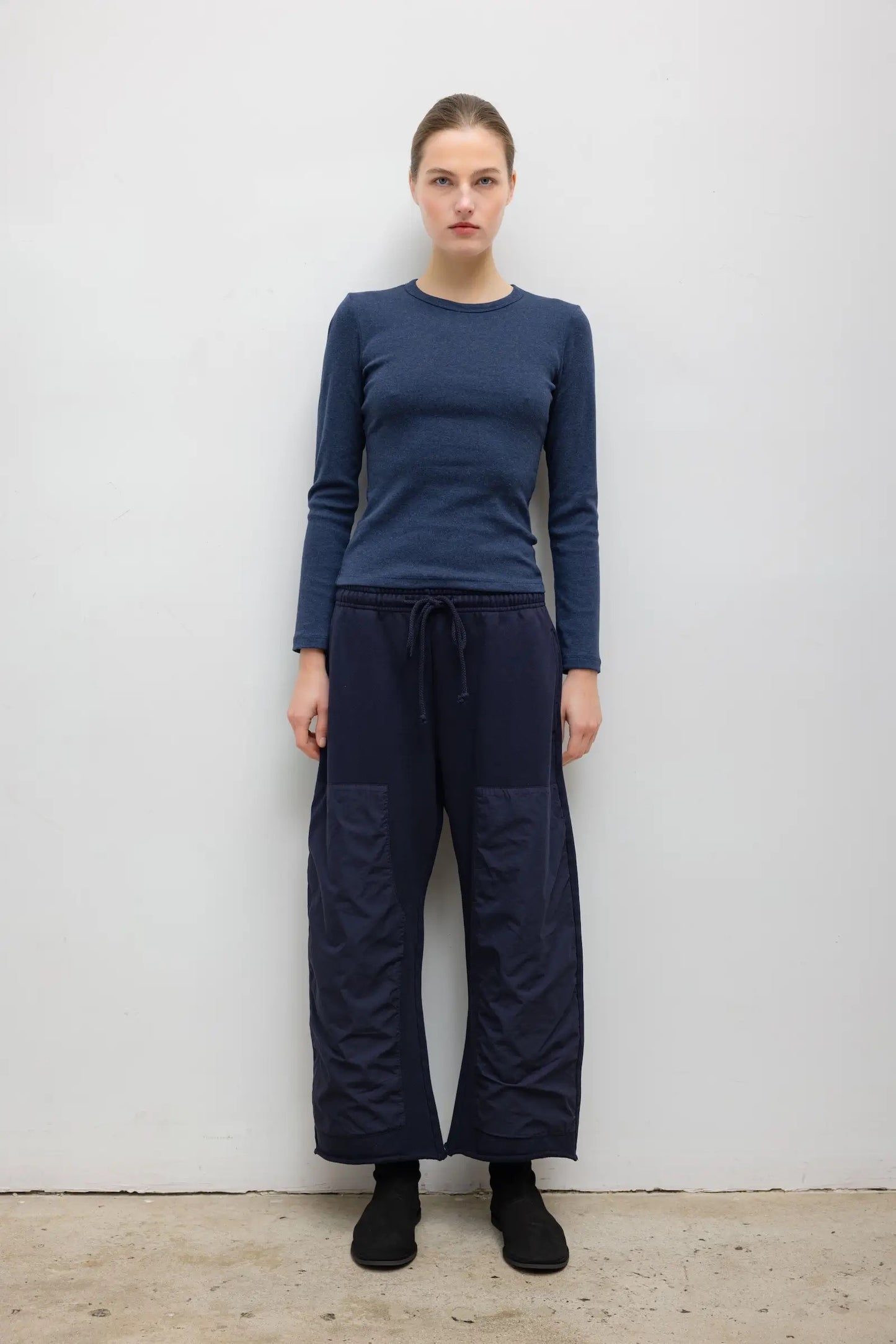 Leset - Women - Midnight Melange Nando Slim Fit Long Sleeve