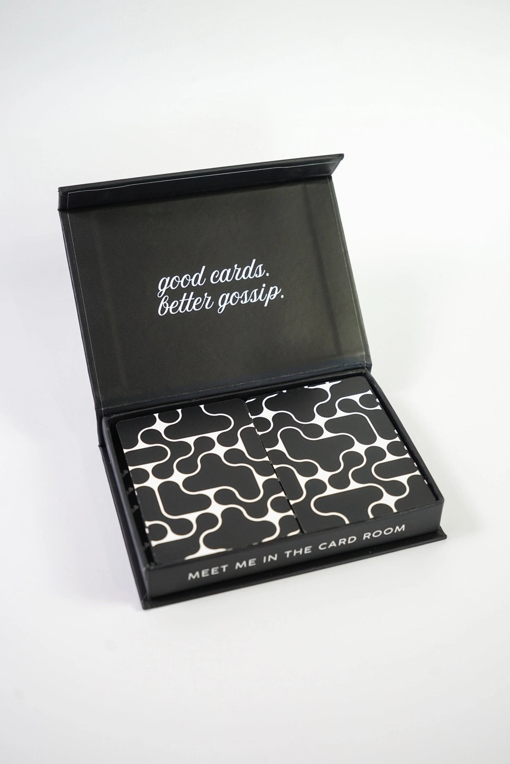 The Card Room - Black + White Canasta Cards with Points