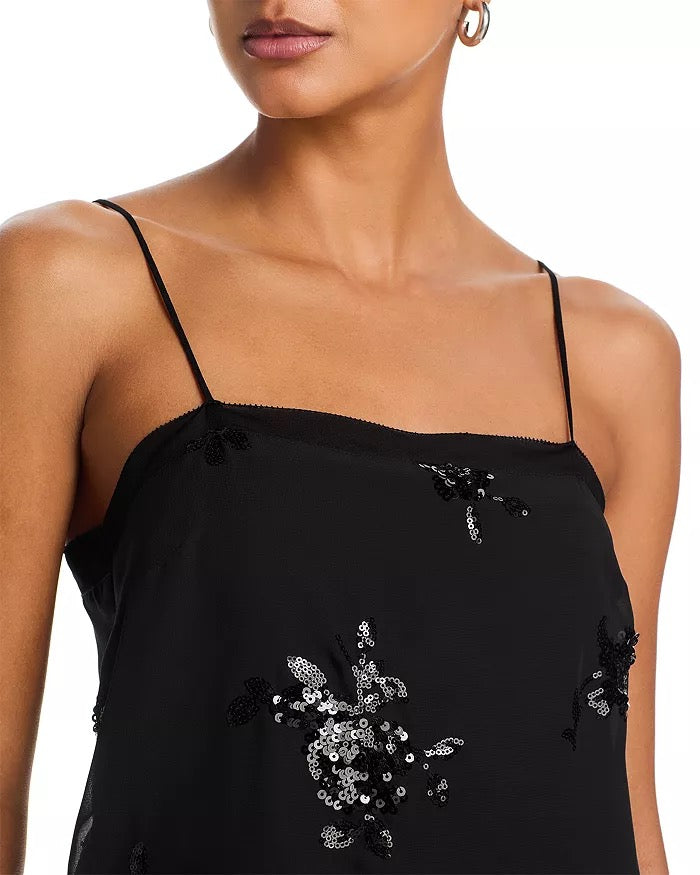 Generation Love - Women - Black Delia Floral Sequin Cami