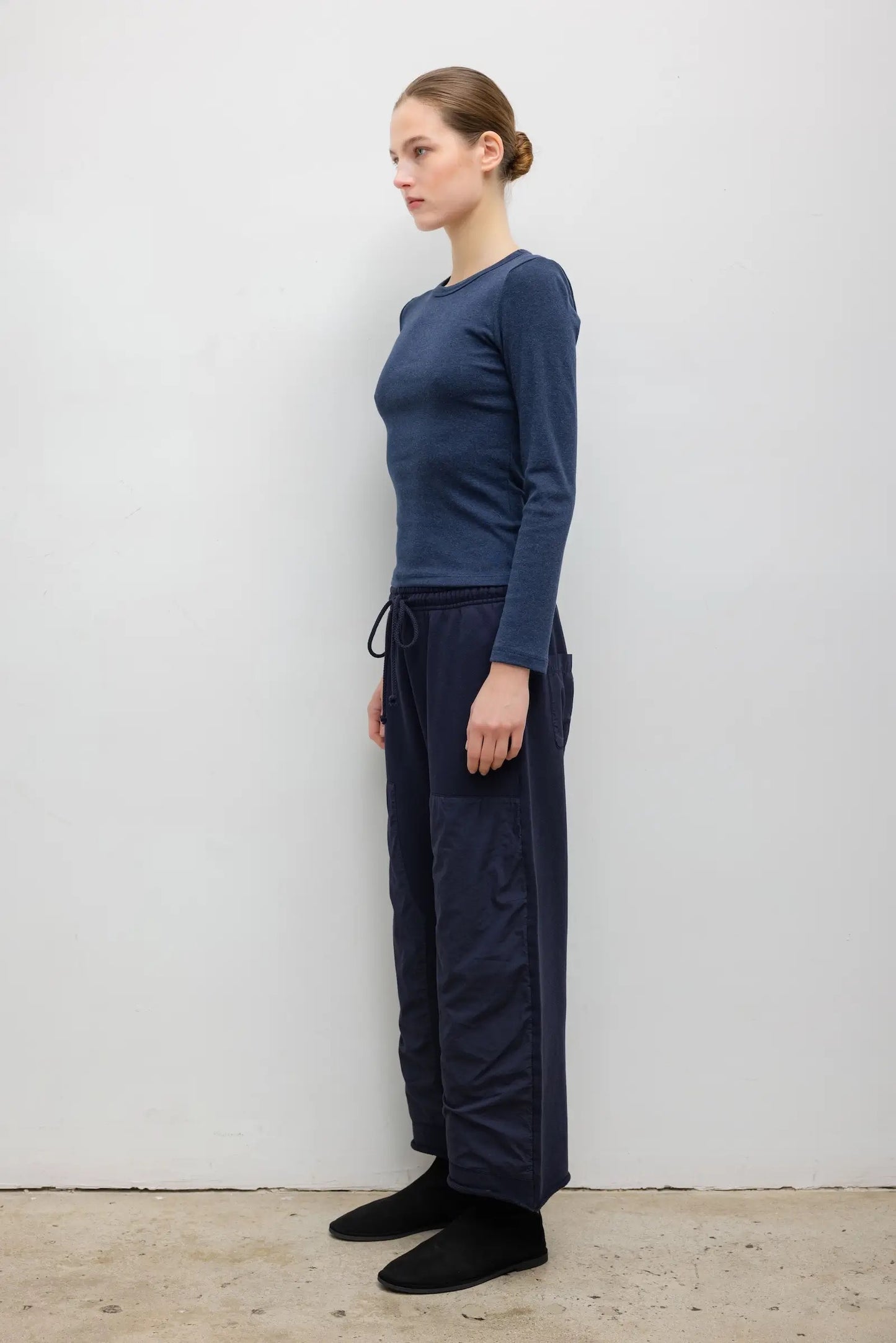 Leset - Women - Midnight Melange Nando Slim Fit Long Sleeve