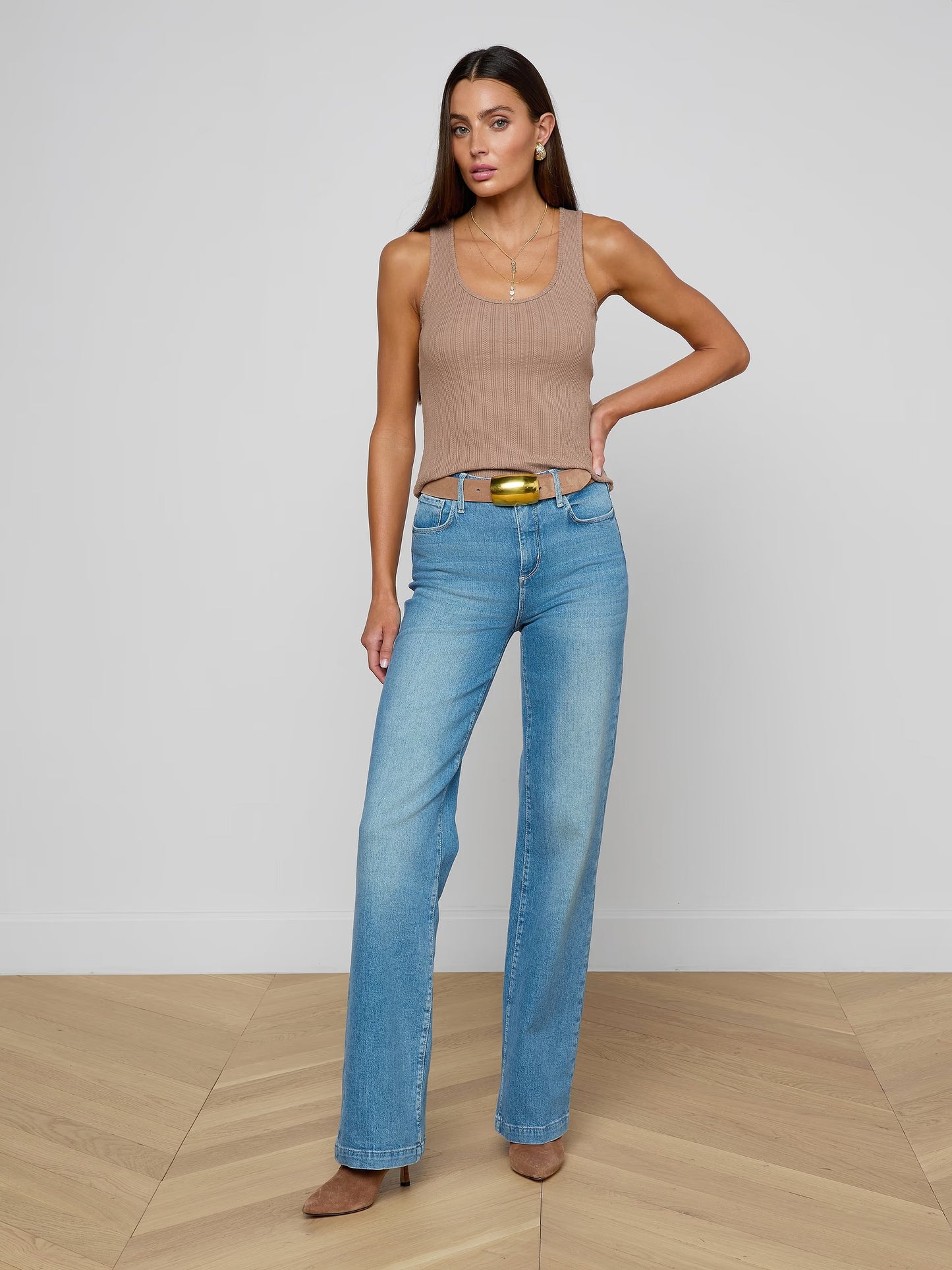 L'AGENCE - Women -Portabella Adira Scoopneck Tank