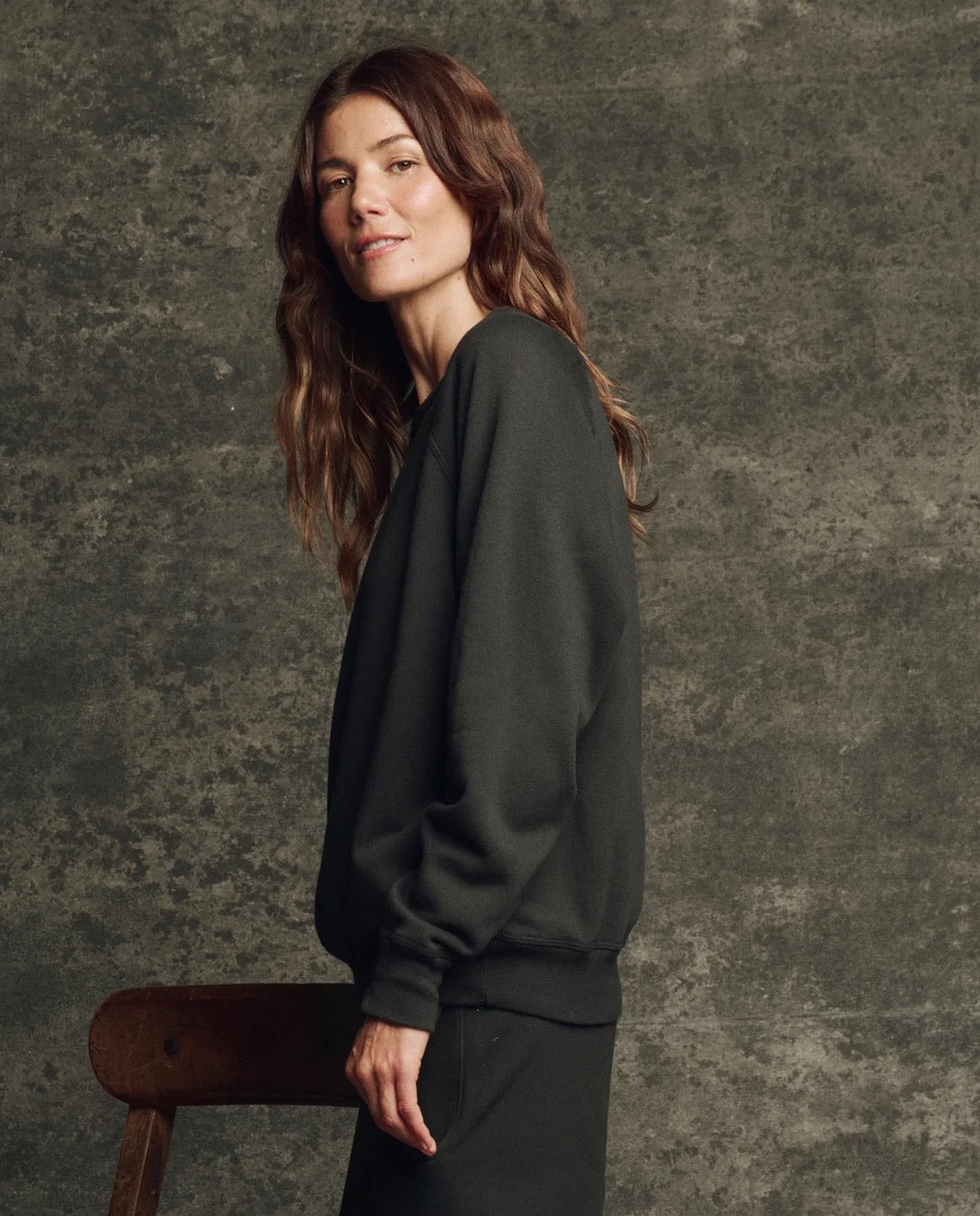 The Great - Women - Almost Black College Sweatshirt