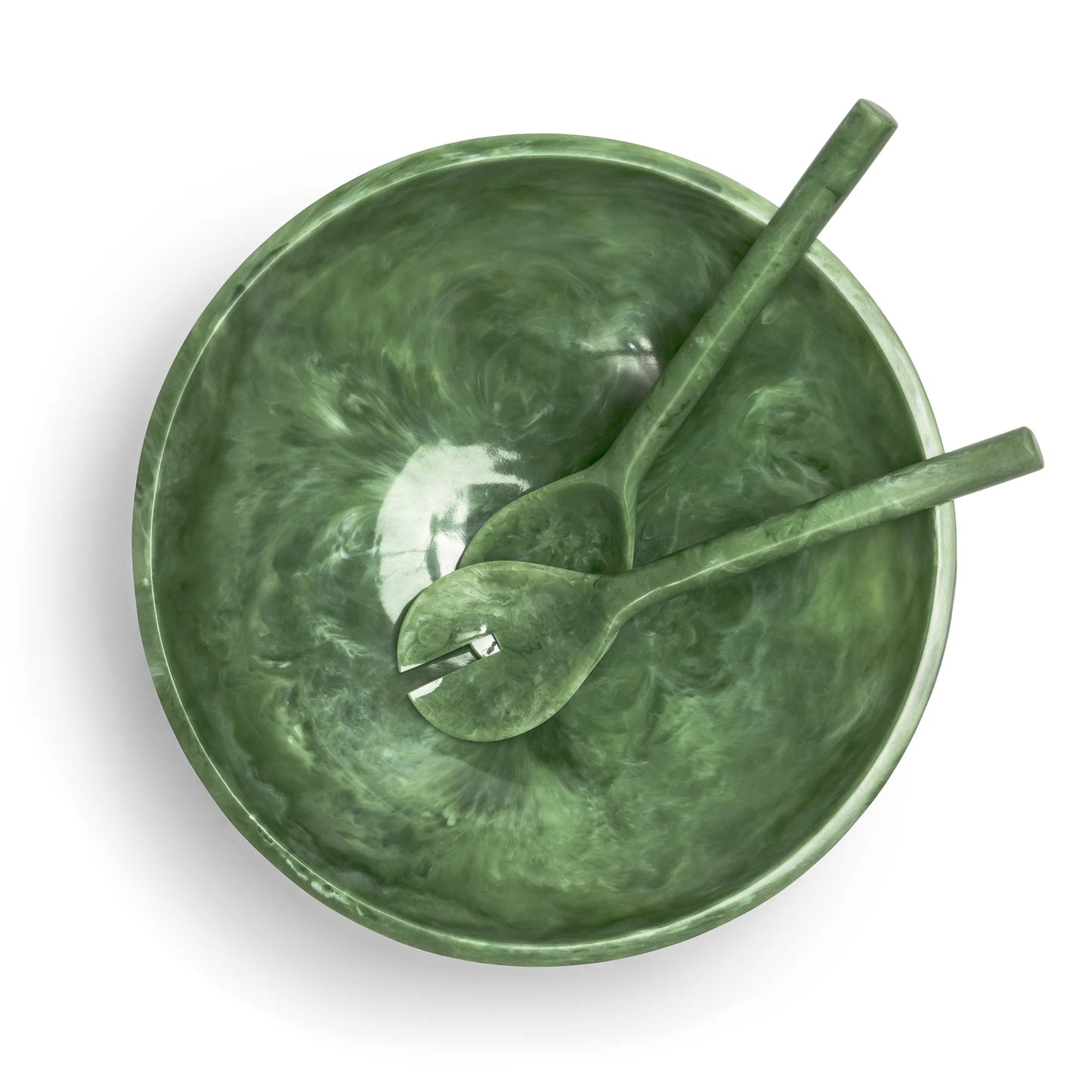 Inspired Generation - Green Swirl  EveryWare Resin Bowl