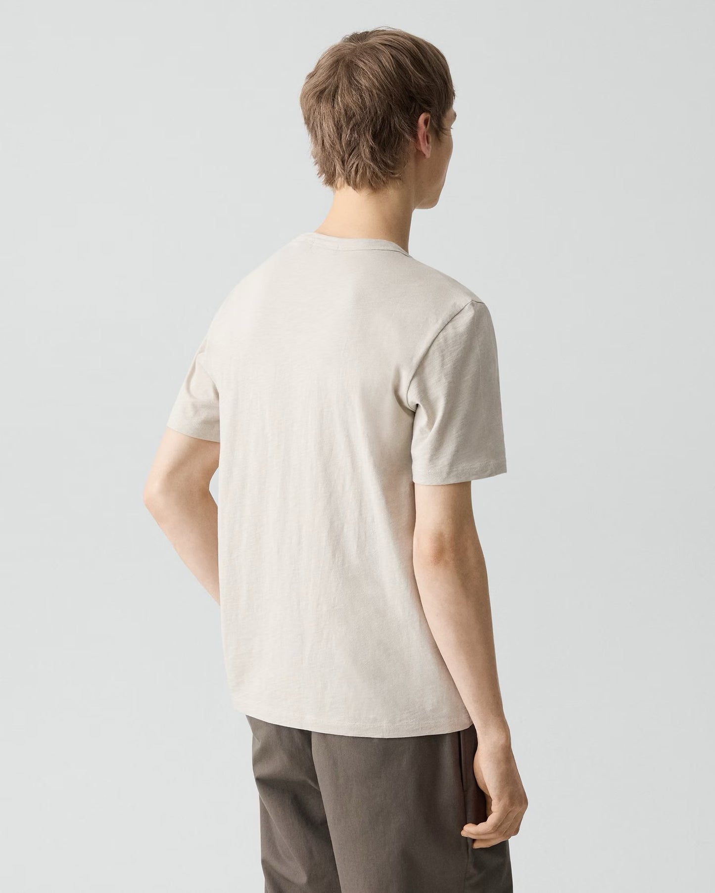 Theory- Men - Silver Cloud Essential Tee