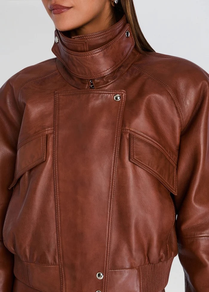 Retrofete - Women - Cigar Lykke Leather Jacket