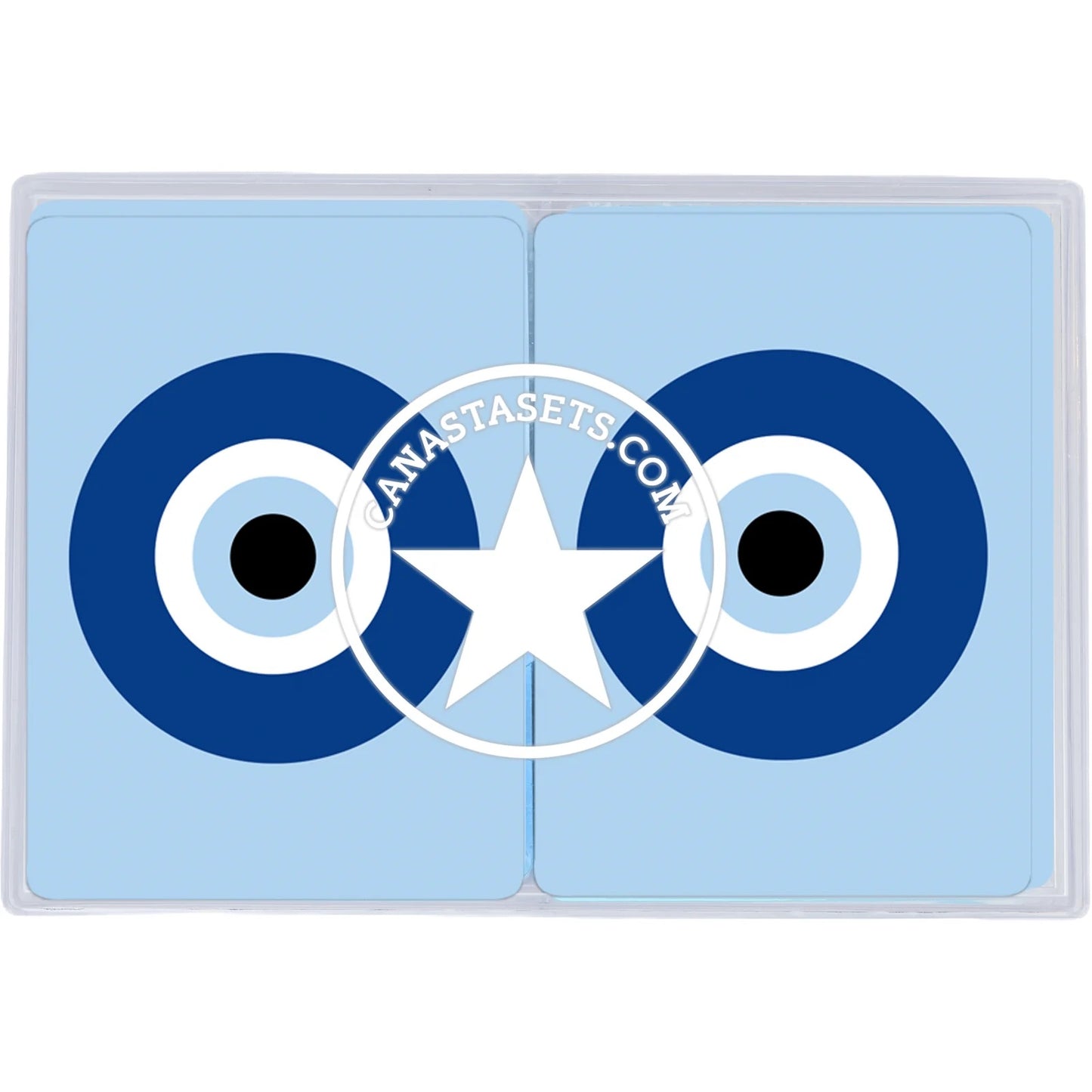 Guys N Gals -Plastic Canasta Cards  Evil Eye design