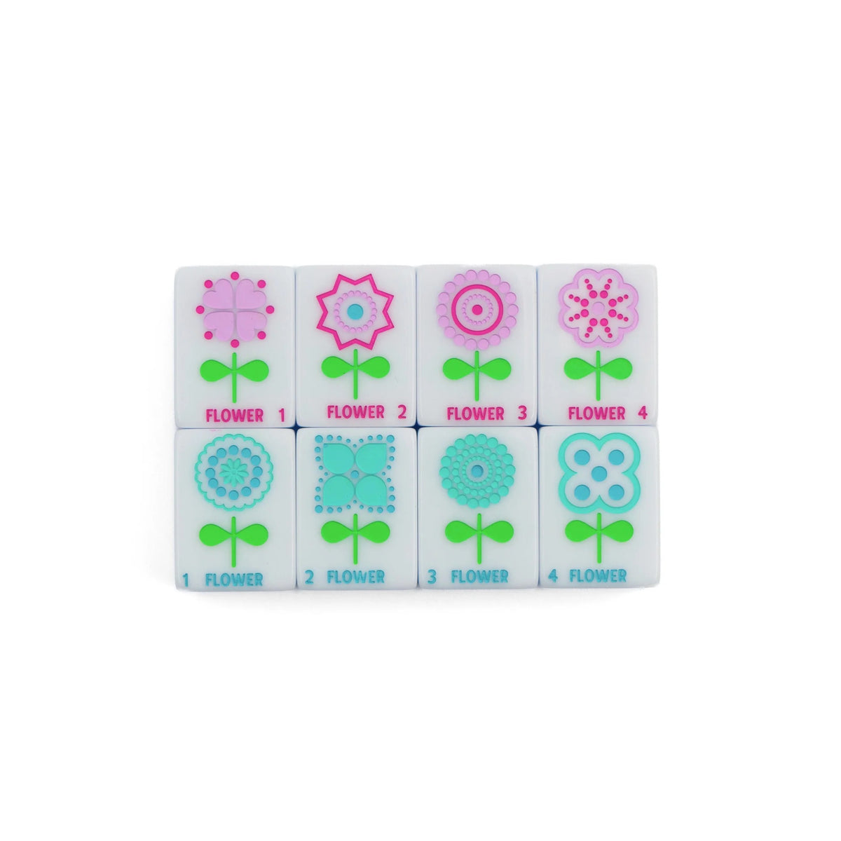 My Fair Mahjong -  Calm Blue Crystal Confetti Mahjong Set