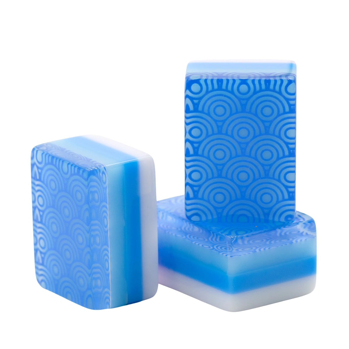 My Fair Mahjong -  Calm Blue Crystal Confetti Mahjong Set