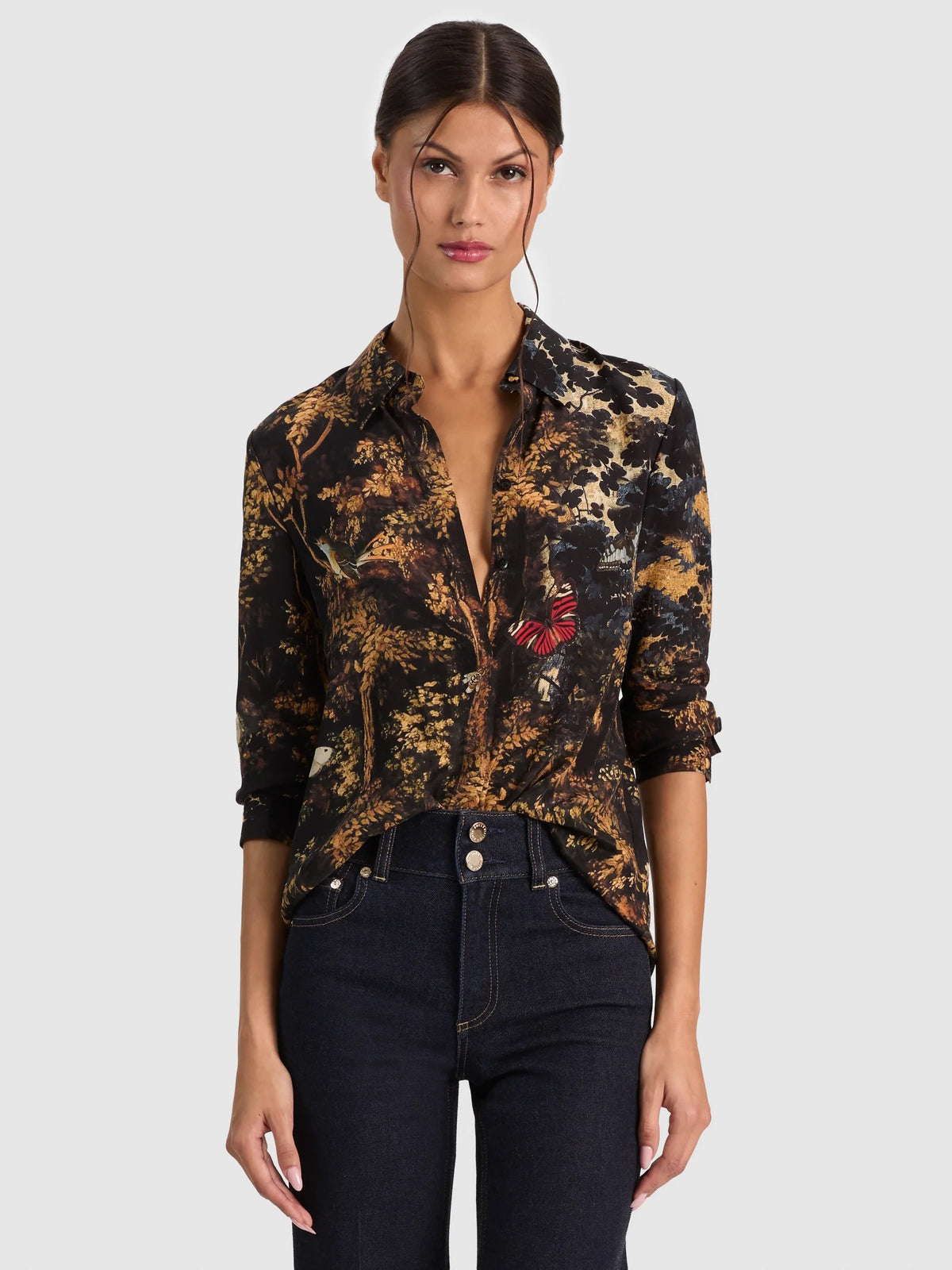 Alice + Olivia - Women - Wistful Woods Willa Silk Blouse