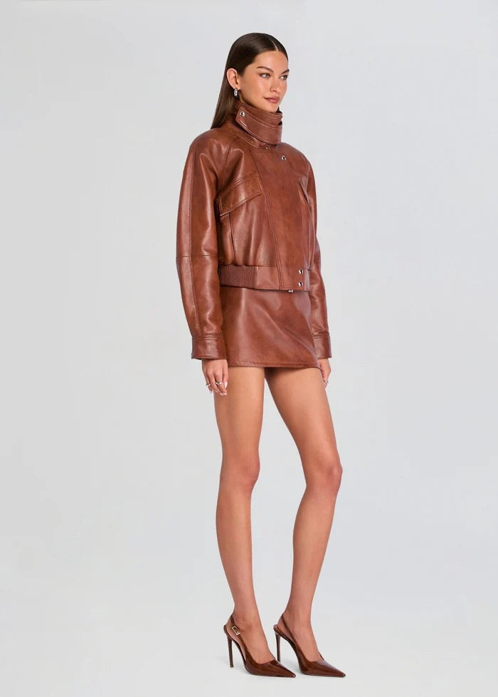 Retrofete - Women - Cigar Lykke Leather Jacket