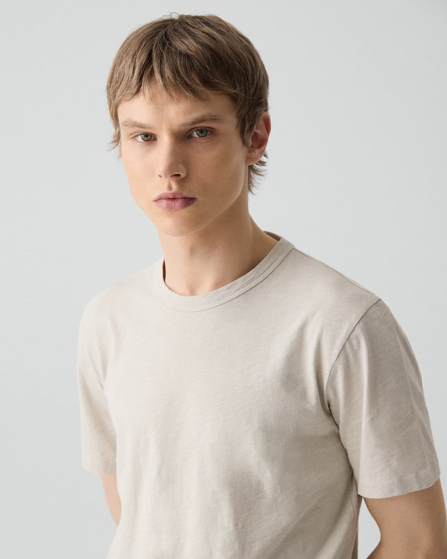 Theory- Men - Silver Cloud Essential Tee