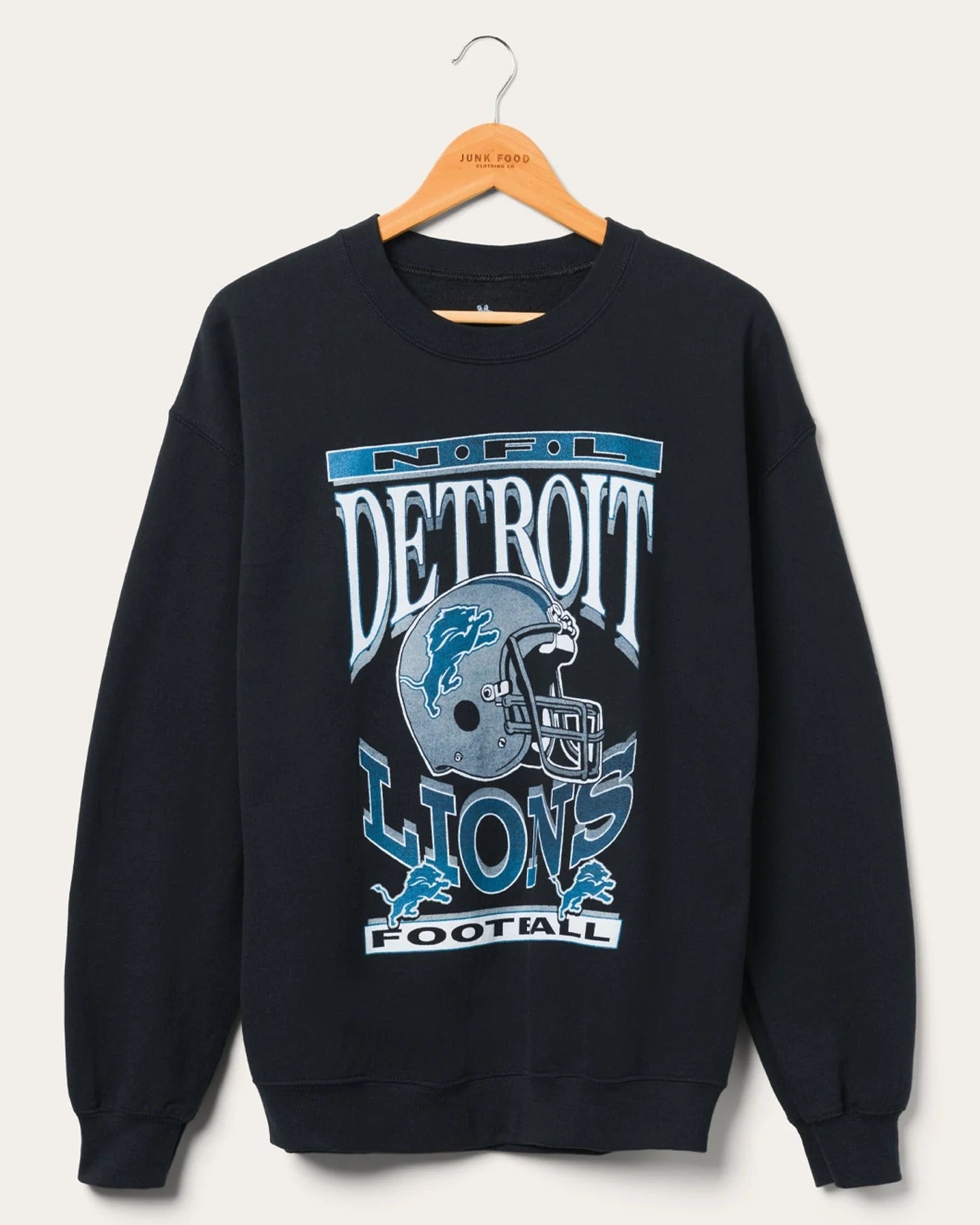 Junk Food  - Mens - Black Lions Helmet Flea Market Crew Sweatshirt