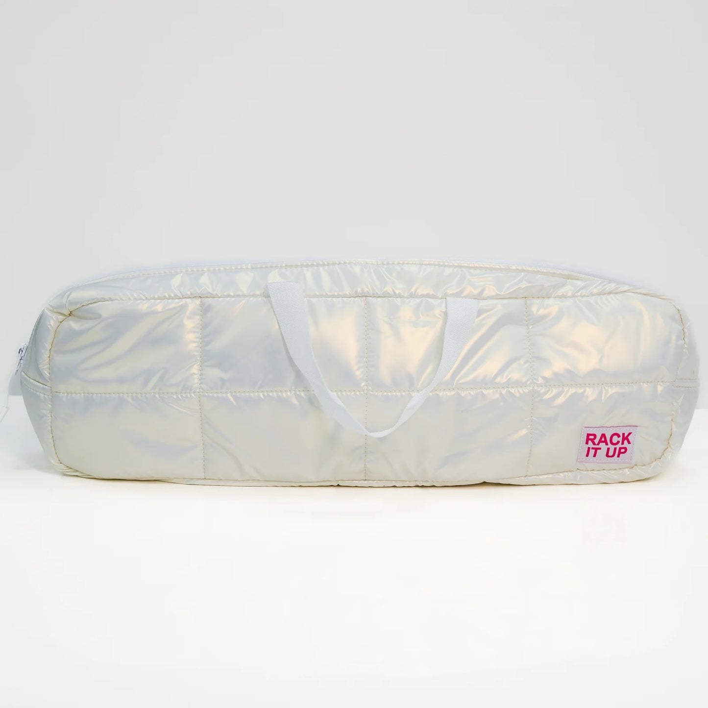Canasta Rack it Up Bag Metallic White