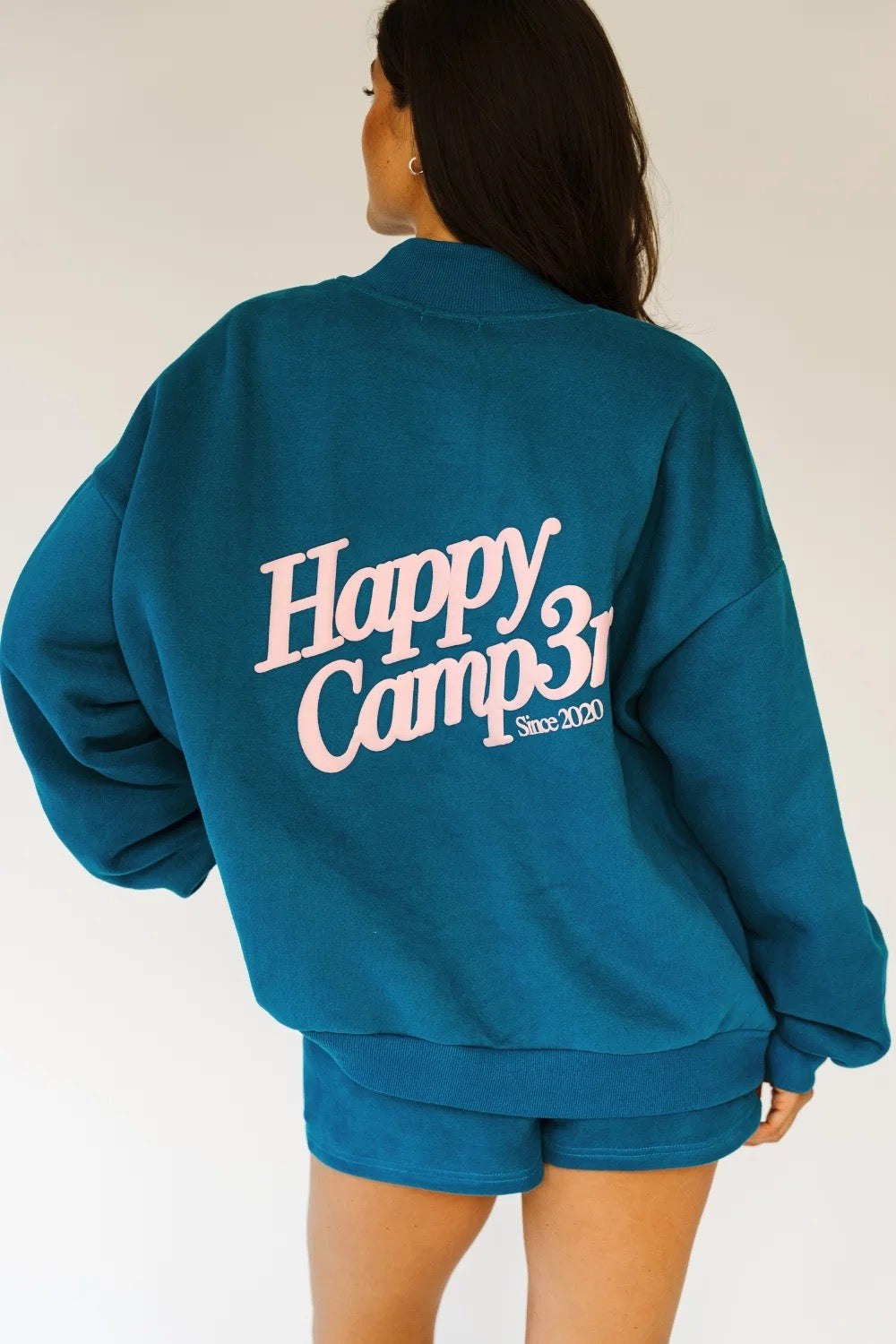 Happy Canp3R - Crystal Teal Puff Series Hoodie
